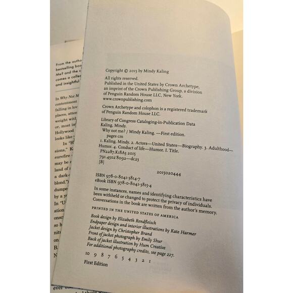 Why Not Me? by Mindy Kaling Hardcover Book - Picture 11 of 11